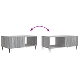 Coffee Table Grey Sonoma 90 x 50 x 40 cm Engineered Wood 894501