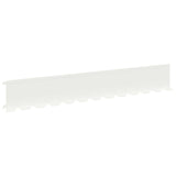 Lawn Edging 10 pcs 102 x 15 x 4 cm Steel White 8008766