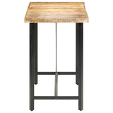 Bar Table 180x70x107 cm Rough Mango Wood 286613
