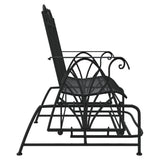 Glider Bench Black Steel Medium Glider Bench Rectangular 318833