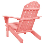 Garden Adirondack Chair Solid Fir Wood Pink 315877