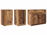 Sideboard with Drawer 3 pcs Old Wood Engineered Wood 3415711