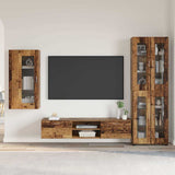 TV Cabinet Set with Shelf FLORIN 3 pcs Old Wood Engineered Wood 3397952