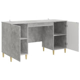 Desk Concrete Grey Engineered Wood 142.5 x 50 x 75 cm 3414615