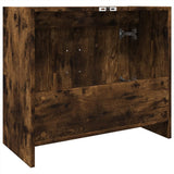 Sink Cabinet Smoked Oak 63x29x55 cm Engineered Wood 848098