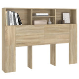 Headboard Cabinet Sonoma Oak 140x19x103.5 cm 811865