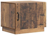 Bedside Table 2 pcs Old Wood 43 x 34.5 x 47 cm Engineered Wood 895272
