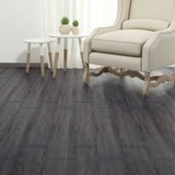 Self-adhesive PVC Flooring Planks 5.21 m 2 mm Black and White 330182