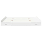 Storage Bed Frame White 180 x 200 cm Engineered wood 3335269
