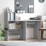 Desk Grey Sonoma 131.5 x 50 x 106.5 cm Engineered Wood 869303