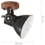 320514 Industrial Wall/Ceiling Lamps 2 pcs Black 20x25 cm E27