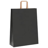 Paper Bags 250 pcs with Handles Black 32x12x42 cm 4101872