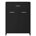 ZNTS Bathroom Cabinet Black 60x33x80 cm Engineered Wood 805025