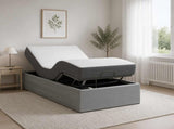 Electric Adjustable Bed Frame Light Grey 190 x 90 x 33.5 cm 42037322