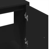 Sink Cabinet Black 63x29x55 cm Engineered Wood 848095