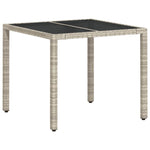 Garden Dining Set 3 pcs Light grey Poly rattan 3334895