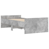 Bed Frame without Mattress Concrete Grey 75x190 cm Small Single Small Single 3207388
