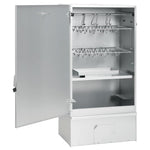 BBQ Oven Smoker with Table Galvanised Steel 3187618