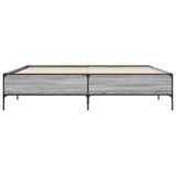 Bed Frame without Mattress Grey Sonoma 180x200 cm Super King 3279785