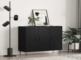 Sideboard Black Oak 90 x 32.5 x 80 cm Engineered Wood 879584