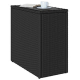 Garden Side Table Black 365982