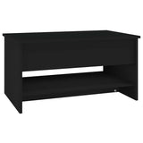 Coffee Table Black 80x50x40 cm Engineered Wood 809657