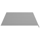 Replacement Fabric for Awning Anthracite and White 4x3 m 311987