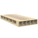Bed Frame without Mattress Sonoma Oak 75x190 cm Small Single 3280533