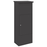 Parcel Drop Box with Storage Black 44.5 x 29 x 110.5 cm Steel 874926
