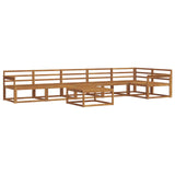 Outdoor Sofa Set 7 pcs Natural Solid Acacia Wood 3367672
