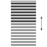 Zebra Blind Black 125x200 cm Fabric Width 120.9 cm Polyester 4014266