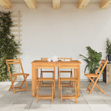 Folding Bistro Chairs 6 pcs Solid Wood Acacia 3216306