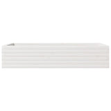 Garden Planter White 110x60x23 cm Solid Wood Pine 847239