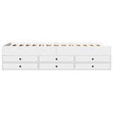 Bed Frame with Storage White 80 x 200 cm Engineered Wood 3429645