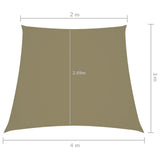 135186 Sunshade Sail Oxford Fabric Trapezium 2/4x3 m Beige