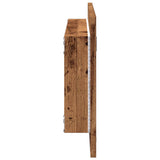 LED Bathroom Mirror Old Wood 100x8.5x37 cm Engineered Wood 856275