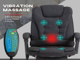 Six-Point Massage and Heated Office Chair - Black T3398P329904