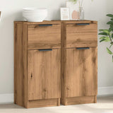 Sideboards 2 pcs Artisan Oak 30x30x70 cm Engineered Wood 856954