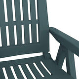 Garden Reclining Chair Set of 2 Green Polypropylene Medium 364711