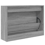 Shoe Cabinet Grey Sonoma 80x21x57 cm Engineered Wood 839915
