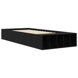Bed Frame with Storage Black Oak 80 x 200 cm Engineered Wood 3429563