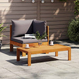 Garden Sofa Corner with Cushions Solid Wood Acacia 367628