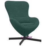 Egg Chair Dark Green 63 x 73 x 90 cm Velvet 42002758