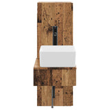 Bathroom Furniture Set 2 pcs Old Wood 33 x 34.5 x 100 cm 3406111