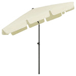Beach Parasol Sand Yellow 200x125 cm 314727