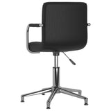 Swivel Dining Chairs 2 pcs Black Faux Leather 334760