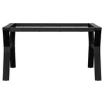 ZNTS Coffee Table Legs Y-Frame 80x70x43 cm Steel 357923