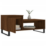 Coffee Table Brown Oak 100x50x45 cm Engineered Wood 830843