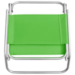 Folding Beach Chairs 2 pcs Green Fabric 310370