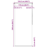 Shower Roller Blind 120x240 cm Splash 142873
